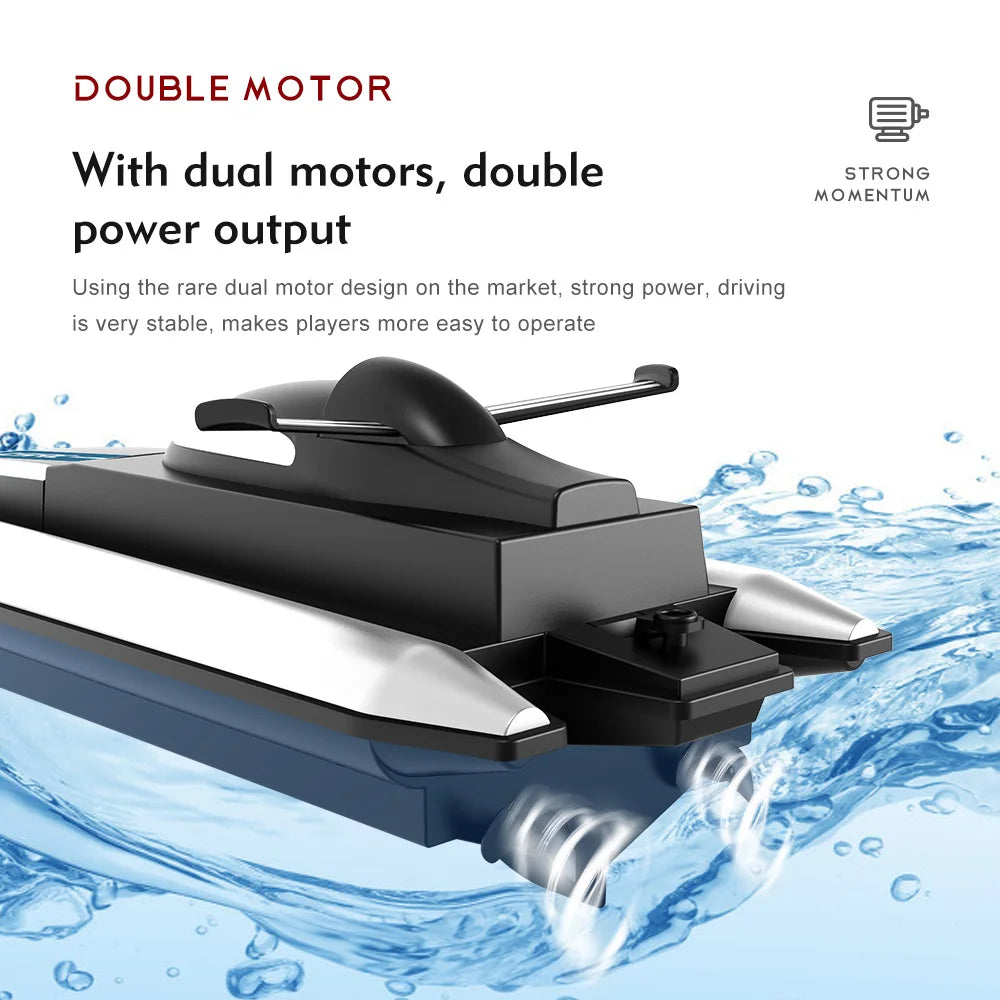 2.4G LSRC-B8 RC High Speed Racing Boat Waterproof Rechargeable