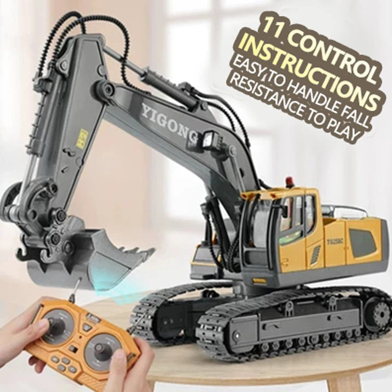 RC Excavator Dumper 2.4G Remote Control Engineering Vehicle Crawler Truck Bulldozer