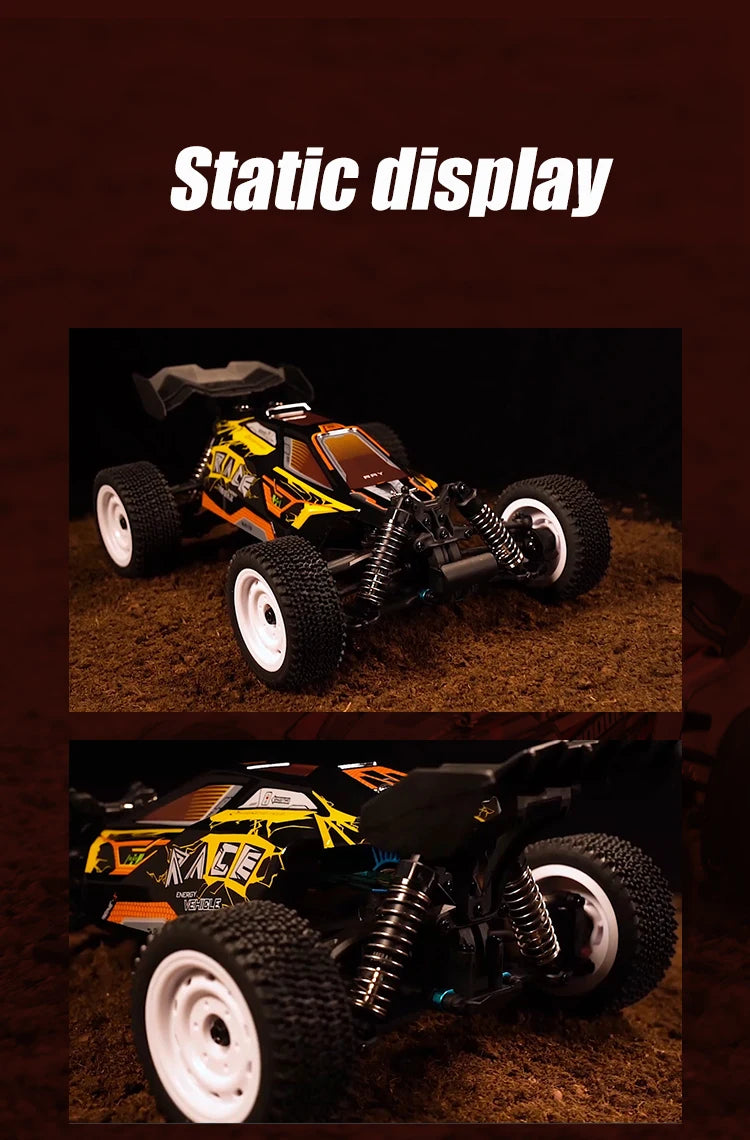 1:16 70KM/H Or 50KM/H 4WD RC Car With LED Remote Control Cars High Speed Drift Monster 4x4 Truck