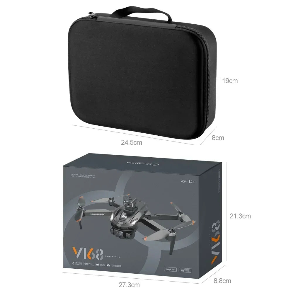 2024 New V168 Mini Drone 5G WiFi FPV Professina HD Aerial Photography 8k Dual-Camera Quadcopter for Xiaomi Optical Flow RC