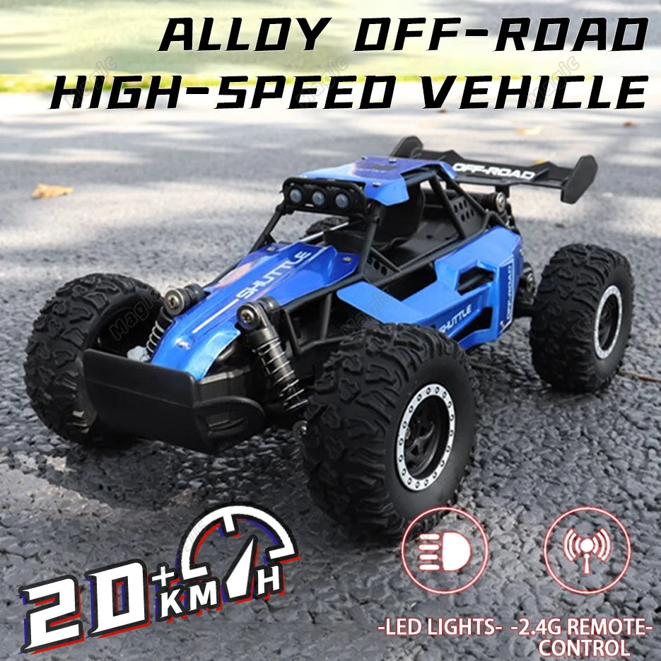 RC Car 1:16 2WD  with LED Light  2.4G 20KM/H High Speed Off-Road