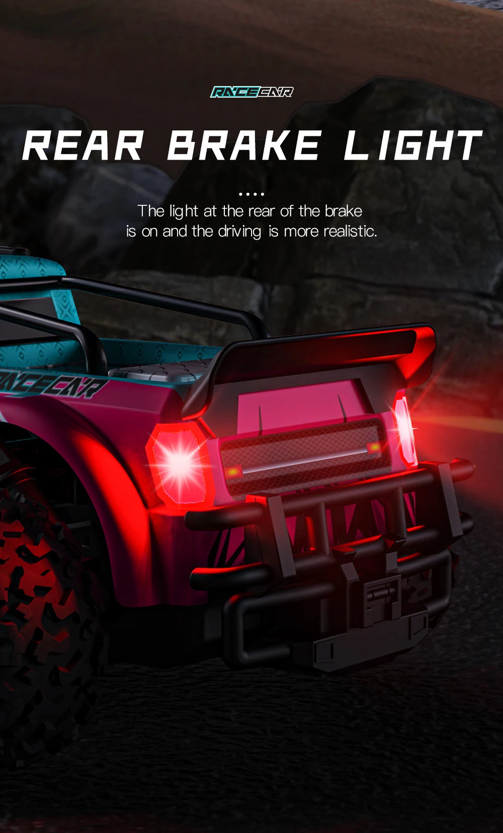 RC Car 1:16 2WD  with LED Light  2.4G 20KM/H High Speed Off-Road