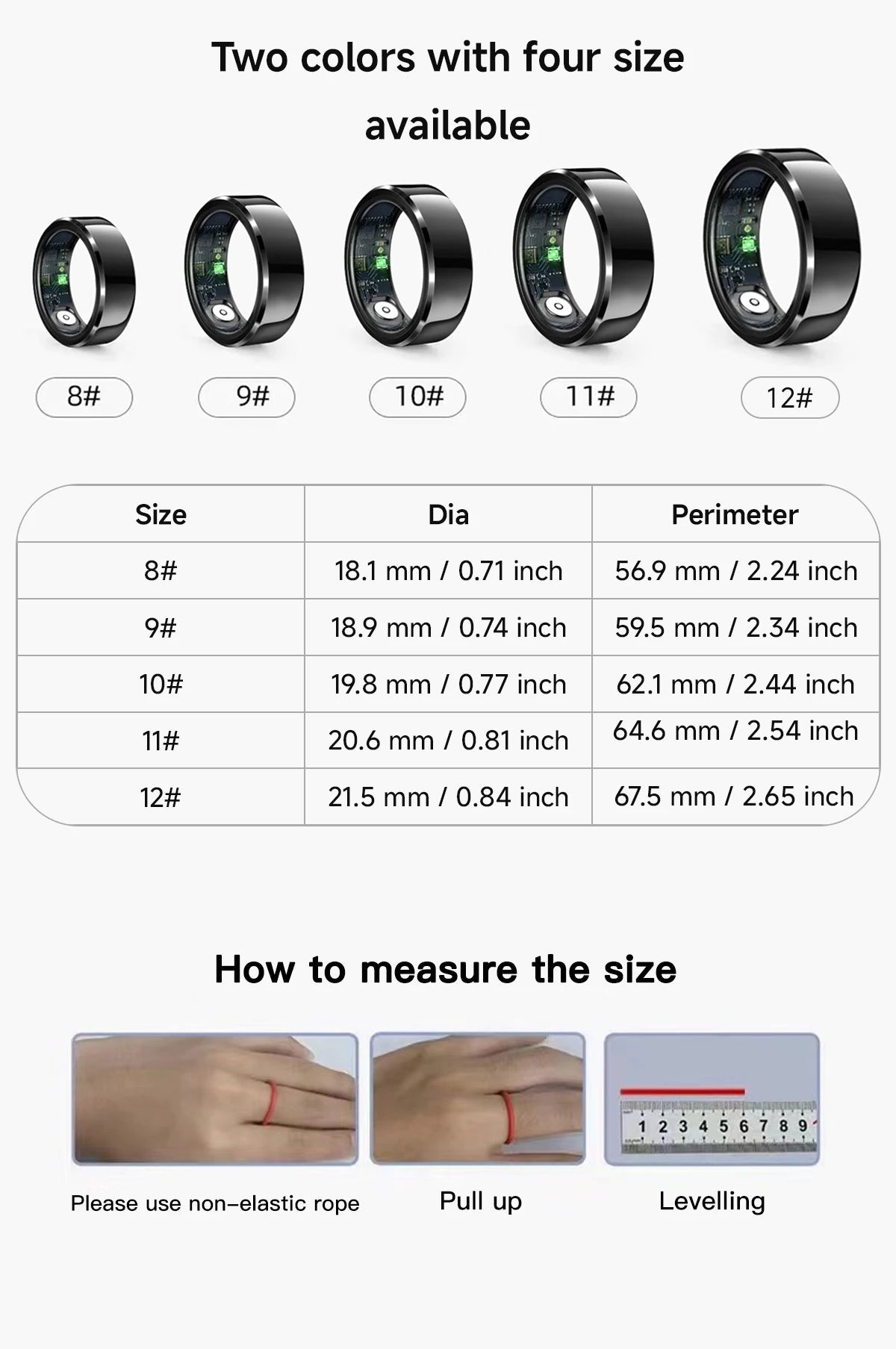 Smart Ring 2024 Men Women Health Detection Heart Rate Sleep Monitor Sports Tracker IP68 Waterproof Big Battery R06 For Men Women