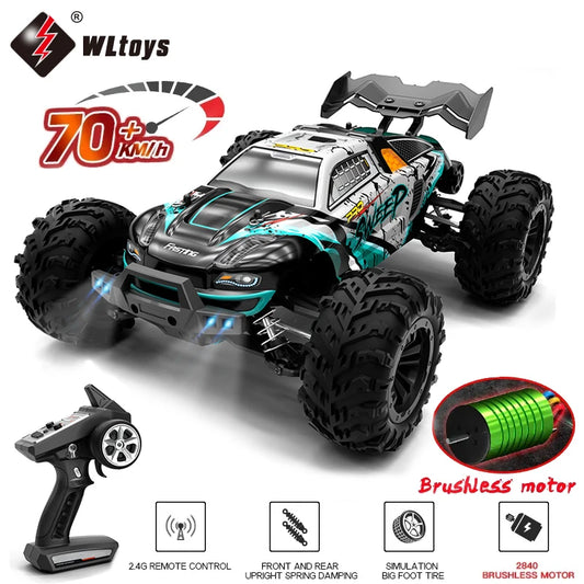 1:16 70KM/H Or 50KM/H 4WD RC Car With LED Remote Control Cars High Speed Drift Monster 4x4 Truck