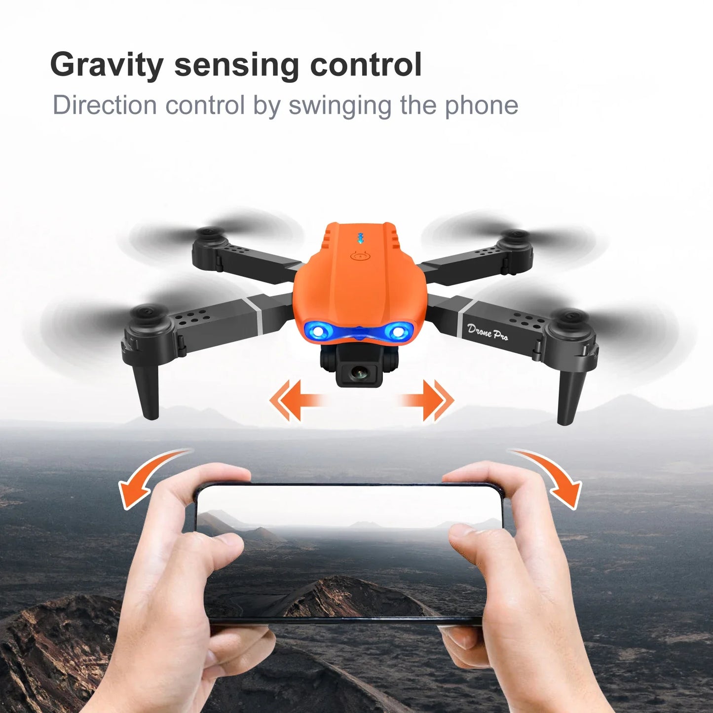 E99pro Camera Drone Dual 4k Camer Professinal With 1080P Wide Angle Foldable Rc Wifi Fpv Height Helicopter Hold Apron 2024 NEW