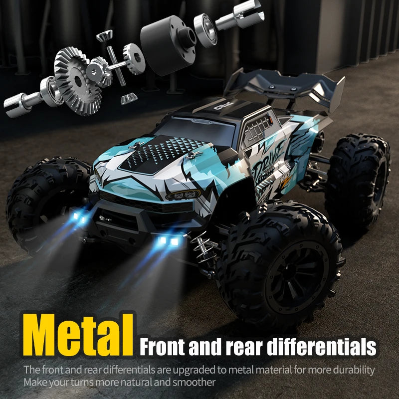 1:16 70KM/H Or 50KM/H 4WD RC Car With LED Remote Control Cars High Speed Drift Monster 4x4 Truck