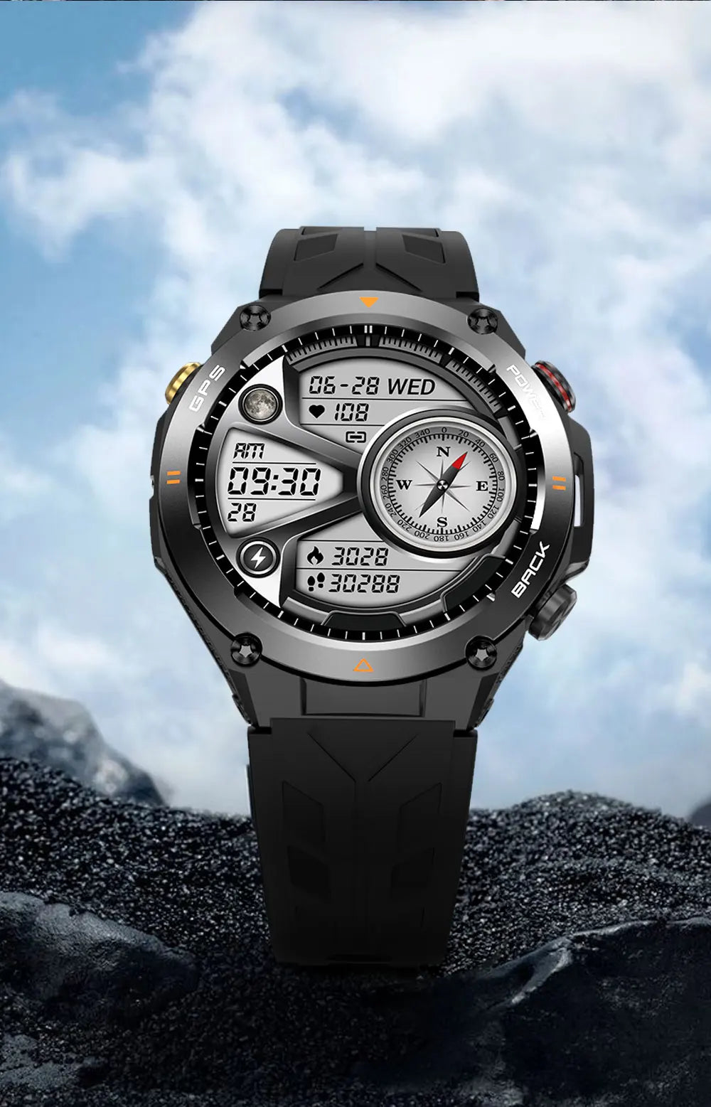 2024 New GPS Smart Watch 1.45" Ultra HD Display Built-in GPS & Compass Make/Receive Phone Calls 650mAh Battery Smart Braceletes