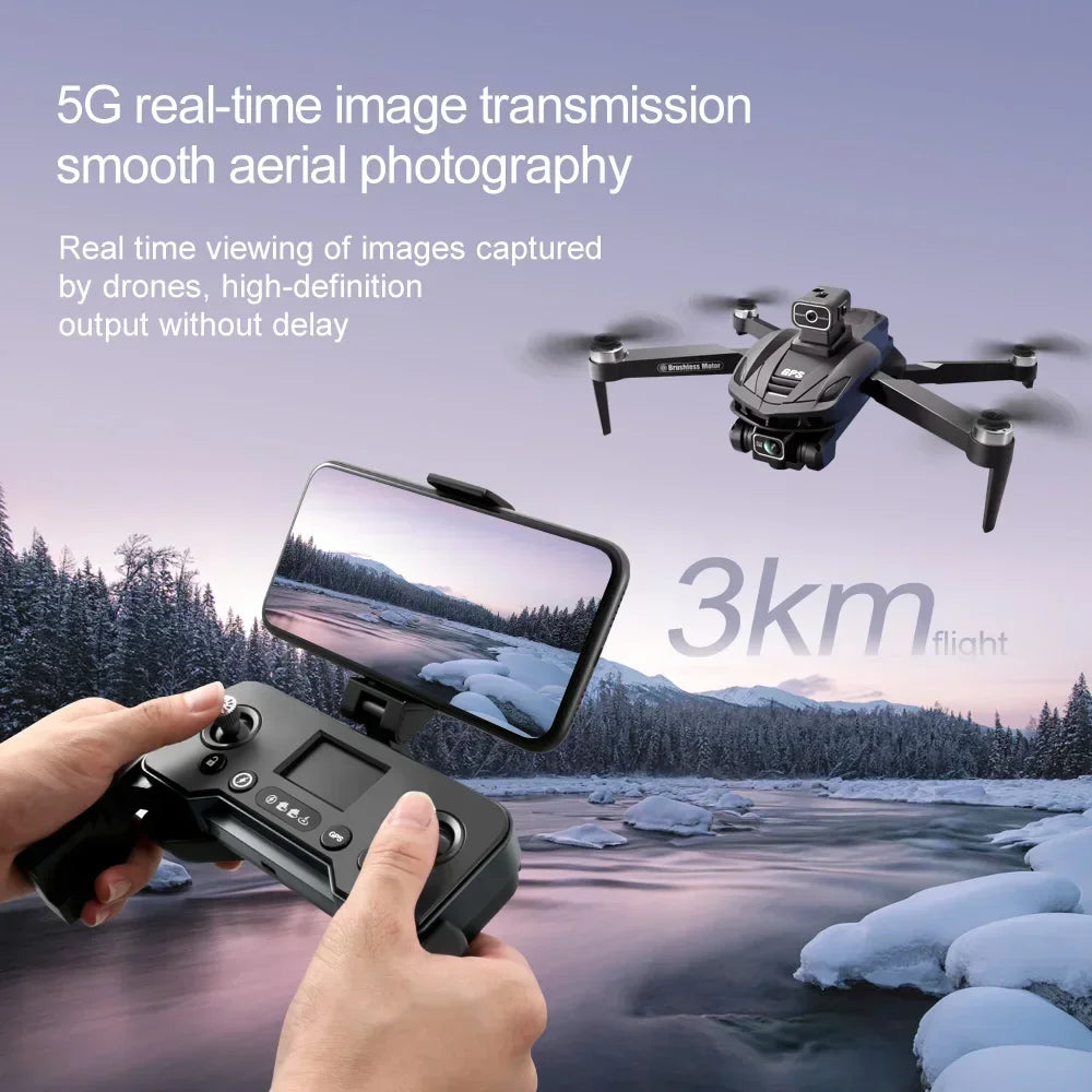 2024 New V168 Mini Drone 5G WiFi FPV Professina HD Aerial Photography 8k Dual-Camera Quadcopter for Xiaomi Optical Flow RC