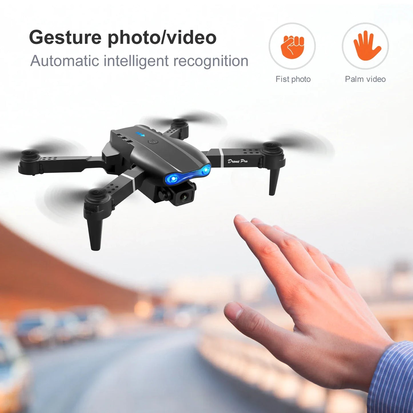 E99pro Camera Drone Dual 4k Camer Professinal With 1080P Wide Angle Foldable Rc Wifi Fpv Height Helicopter Hold Apron 2024 NEW