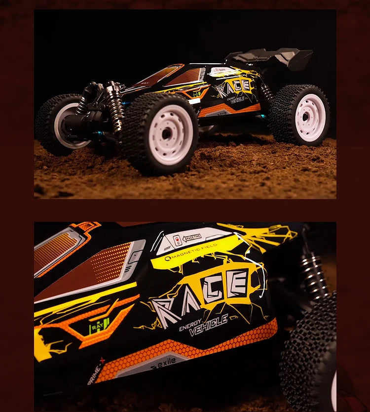 1:16 70KM/H Or 50KM/H 4WD RC Car With LED Remote Control Cars High Speed Drift Monster 4x4 Truck