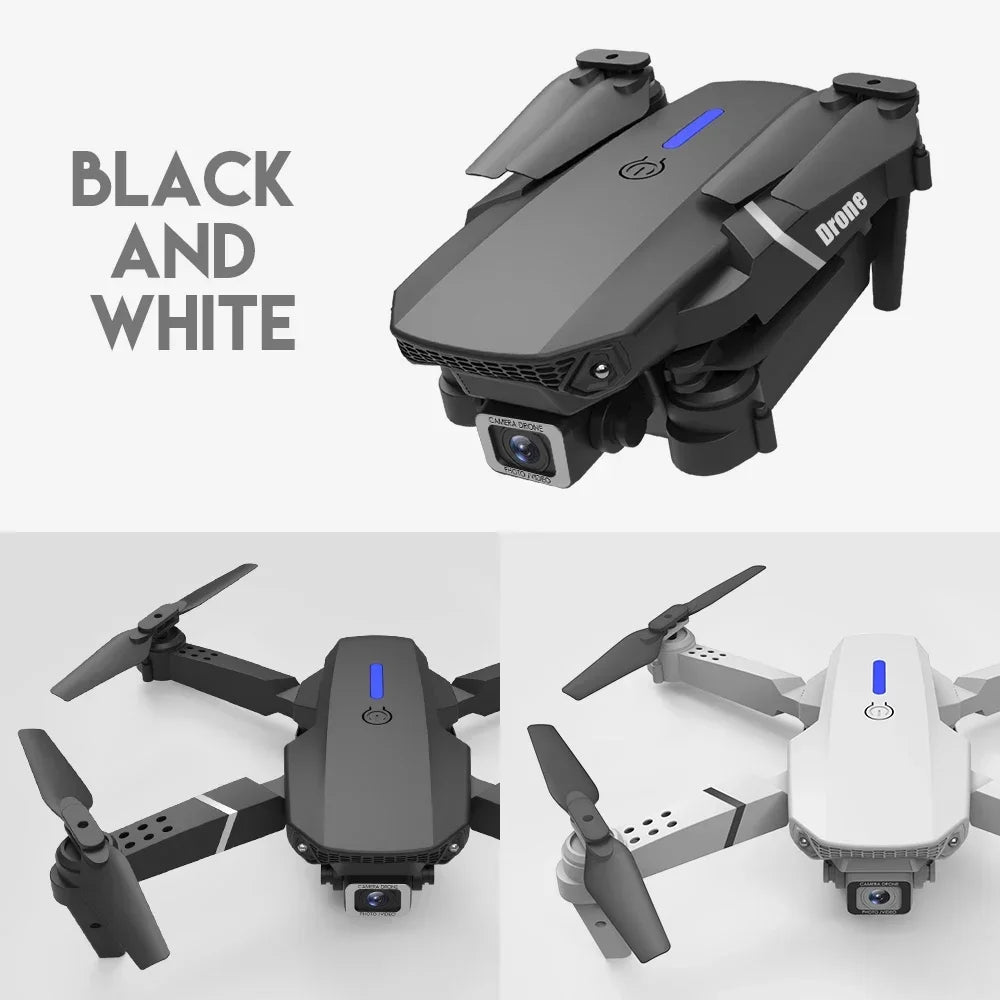 Xiaomi E88Pro RC Drone 4K Professional With 1080P Wide Angle HD Camera Foldable Helicopter WIFI FPV Height Hold 2024