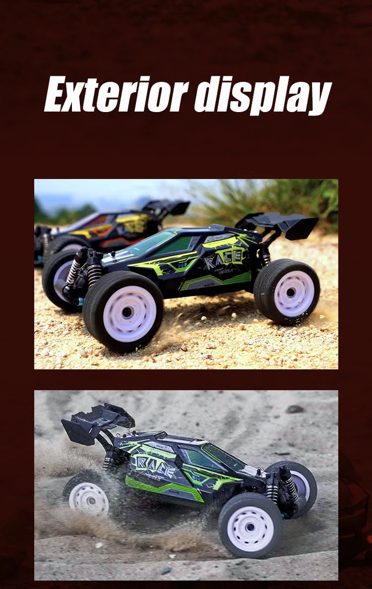 1:16 70KM/H Or 50KM/H 4WD RC Car With LED Remote Control Cars High Speed Drift Monster 4x4 Truck