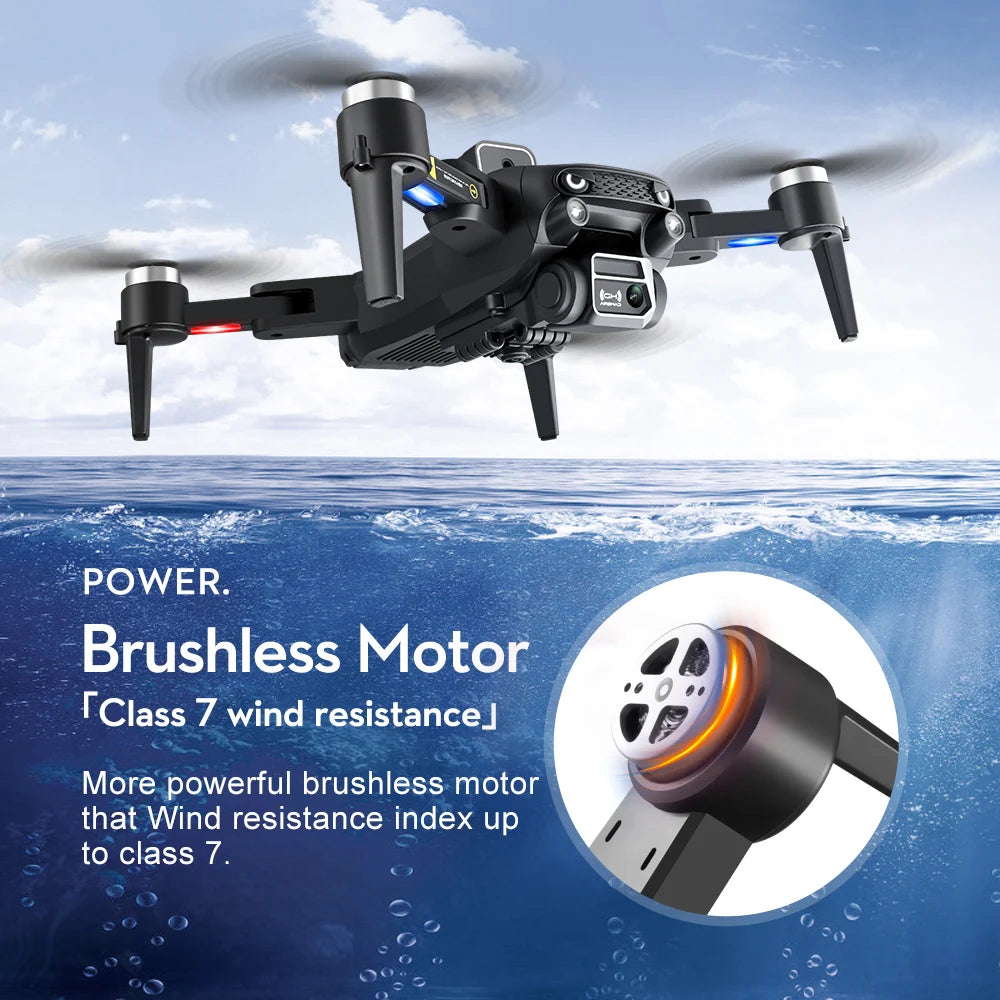 KBDFA S2S Mini Drone 4k 8K HD Camera Obstacle Avoidance Aerial Photography Brushless Motor Foldable Rc Quadcopter Kid Toy