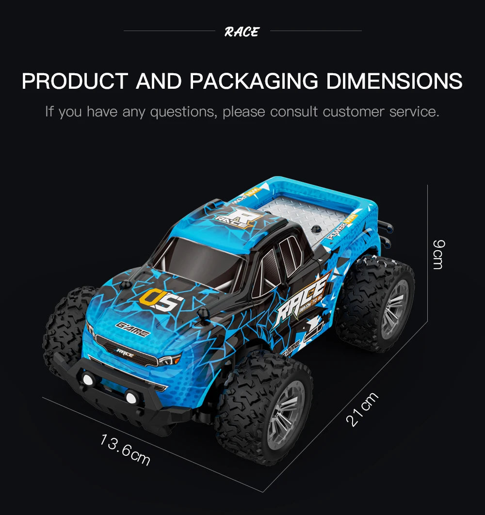 RC Car 1:16 2WD  with LED Light  2.4G 20KM/H High Speed Off-Road