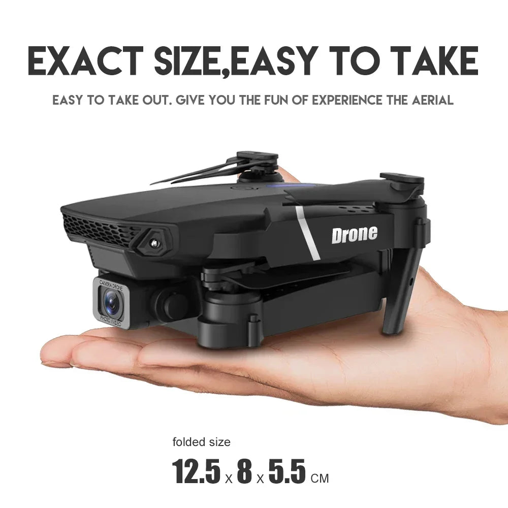 Xiaomi E88Pro RC Drone 4K Professional With 1080P Wide Angle HD Camera Foldable Helicopter WIFI FPV Height Hold 2024