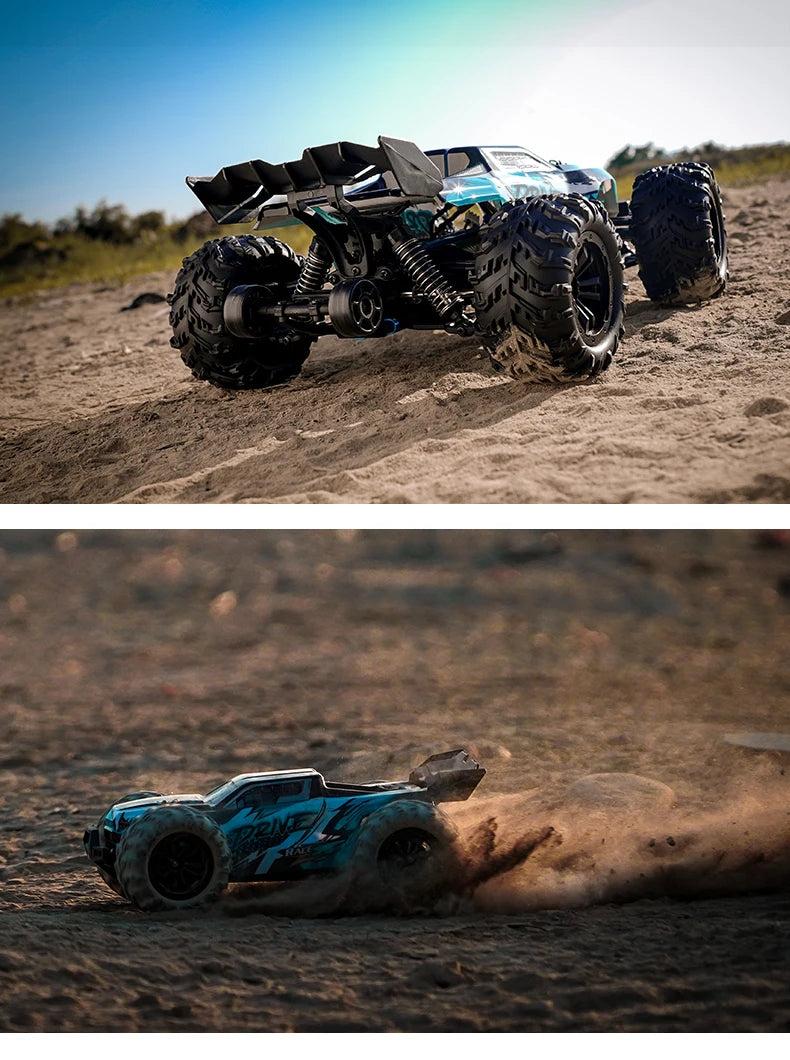 1:16 70KM/H Or 50KM/H 4WD RC Car With LED Remote Control Cars High Speed Drift Monster 4x4 Truck