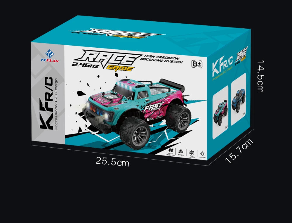 RC Car 1:16 2WD  with LED Light  2.4G 20KM/H High Speed Off-Road