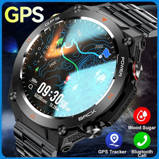 2024 New GPS Smart Watch 1.45" Ultra HD Display Built-in GPS & Compass Make/Receive Phone Calls 650mAh Battery Smart Braceletes