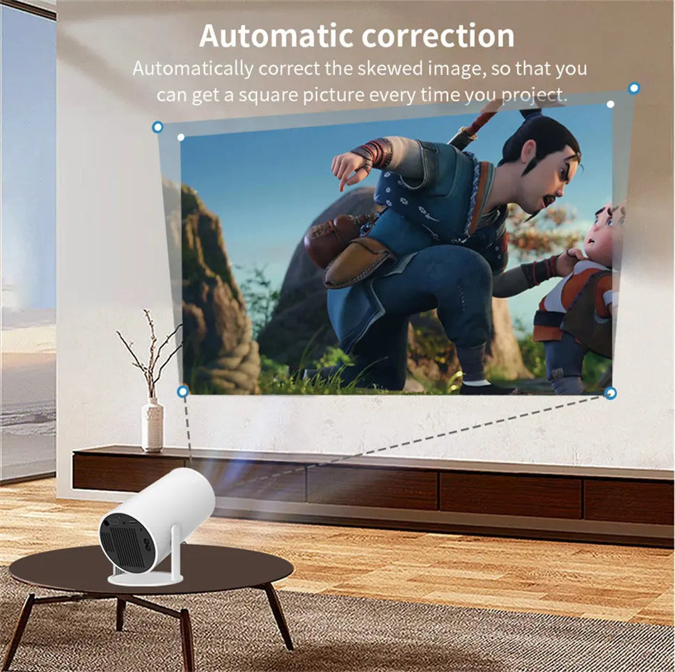 DITONG HY300 Plus HD Projector Portatil 4K 1280x720P Android Wifi LED Video Home Theater Cinema Phone Mini Games Proyector Movie