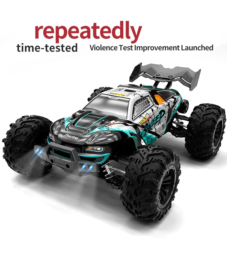 1:16 70KM/H Or 50KM/H 4WD RC Car With LED Remote Control Cars High Speed Drift Monster 4x4 Truck